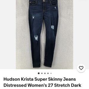 Hudson Jeans Dark Blue Denim